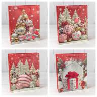 Пакет подарочный &quot;Новый год&quot; (микс 412) 26*32*10 210г 1/20 1/240 Арт: 300412C - Пакет подарочный "Новый год" (микс 412) 26*32*10 210г 1/20 1/240 Арт: 300412C