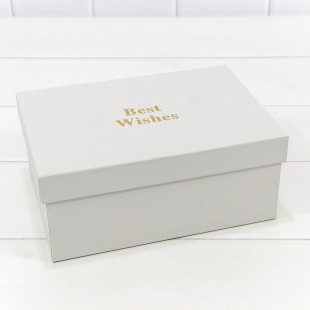 Коробки Прямоугольные Набор 1/3 22,5*16*9,5 "Best Wishes" Серый 1/20 Арт: 721818/1