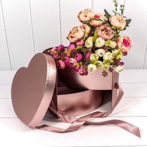 Коробка "Сердце" 25*23*19 "Сюрприз" Розовый 1/18 Арт: 720789/1