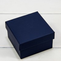 Коробка Квадратная 9*9*5,5 Тёмно-синий 1/6 1/120 Арт: 62298/9