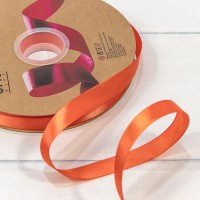 Лента Атласная Полиэстер класс А 1,5см*100ярд Красно-оранжевый 1/13 1/52 Арт: 556-15/750