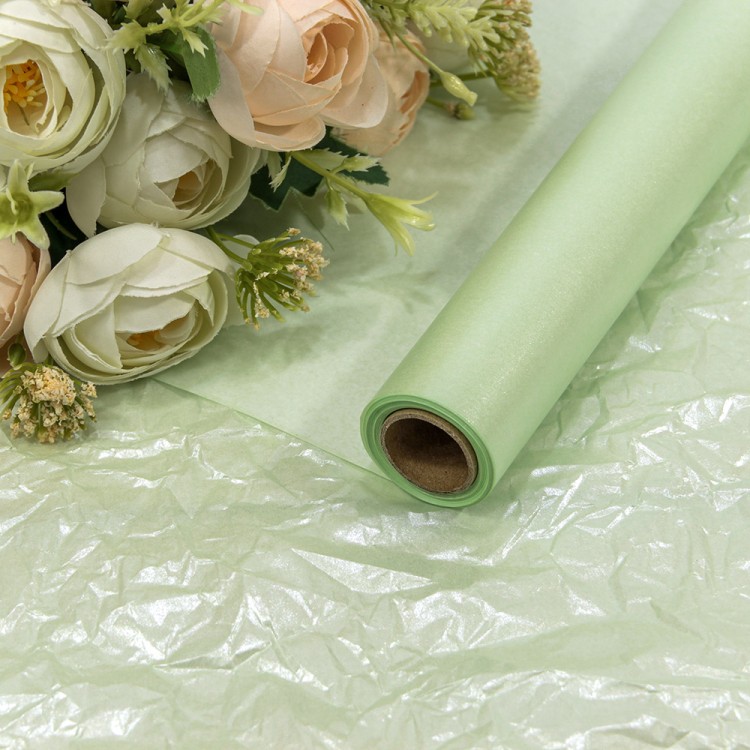 Бумага "Тишью" Водостойкая 0,5*10м 38г Светло-салатовый 1/30 Арт: 0001200/30