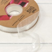 Лента Органза 1,5см*100ярд Жемчужно-белый 1/13 1/52 Арт: 559-15/1042