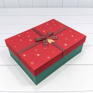 Коробки Прямоугольные Набор 1/3 33*24*11 с бантом Красный/Зелёный 1/12 Арт: 72091354/1 - Коробки Прямоугольные Набор 1/3 33*24*11 с бантом Красный/Зелёный 1/12 Арт: 72091354/1
