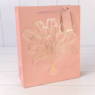 Пакет подарочный с тиснением "Букет" (микс) 26*32*12 210г 1/20 1/240 Арт: 000330C - Пакет подарочный с тиснением "Букет" (микс) 26*32*12 210г 1/20 1/240 Арт: 000330C