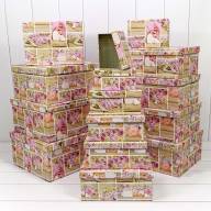 Коробки Прямоугольные Набор 1/15 42,5*33*17,6 "Коллаж с розами" 1/2 Арт: 721902/1490 - Коробки Прямоугольные Набор 1/15 42,5*33*17,6 "Коллаж с розами" 1/2 Арт: 721902/1490