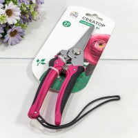 Секатор садовый 20см Розовый 1/6 1/36 Арт: 1125