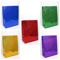 Пакет подарочный голография (микс) 40*55*20 1/20 1/120 Арт: 000LT