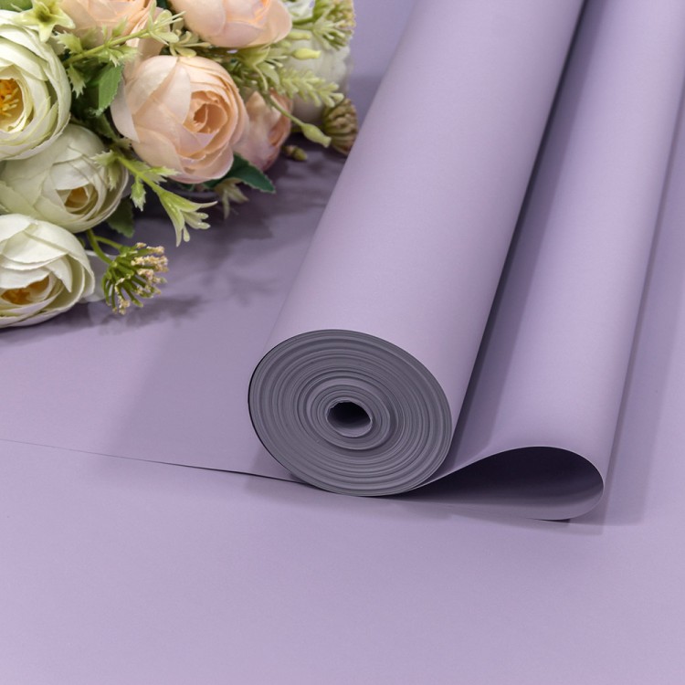 Плёнка 0,59*34м 900г "Корейская" 65мкм Светло-фиолетовый 1/6 1/12 Арт: 90038/2092