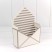 Коробка "Конверт" 20*30*7 сборная "Полоска" Серый 1/10 1/200 Арт: 300399/2