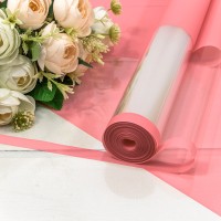 Плёнка 59см 800г глянцевая с окошком 45мкм Розовый-183 1/6 1/12 Арт: 80006/183