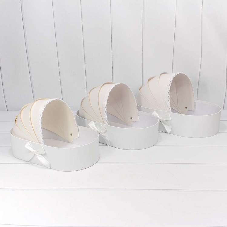 Коробки "Люлька" Набор 1/3 39*23,3*9 Белый 1/18 Арт: 720970/6