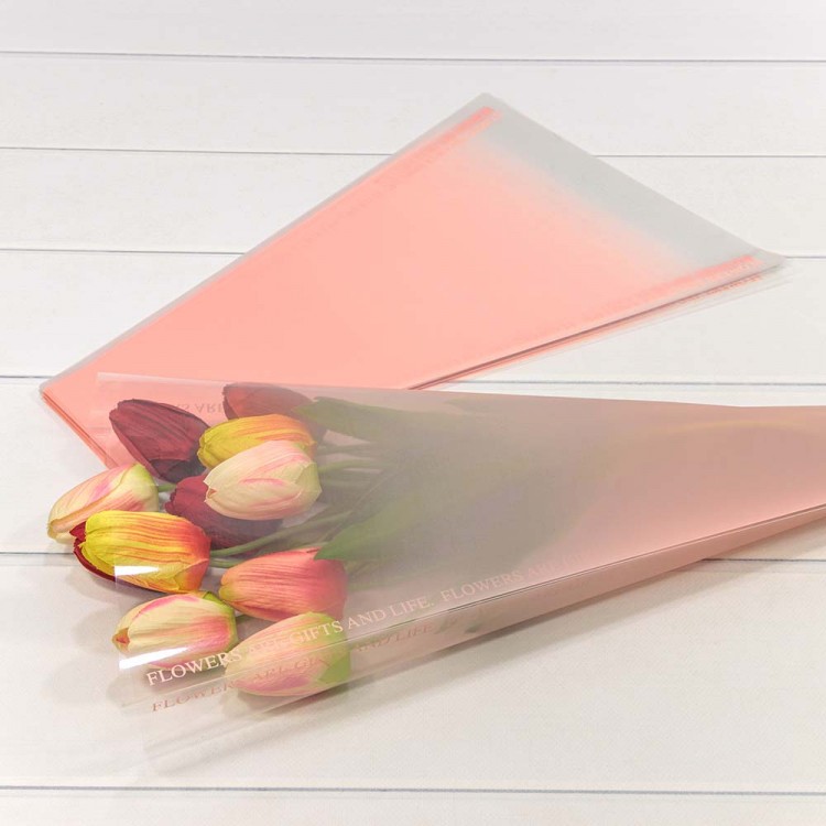 Пакет "Конус для цветов" 30*10*45 (30 шт.) Розовый 1/150 Арт: 001520/1