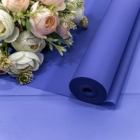 Плёнка 0,59*34м 900г матовая однотонная 55мкм Синий 1/6 1/12 Арт: 90057/2726